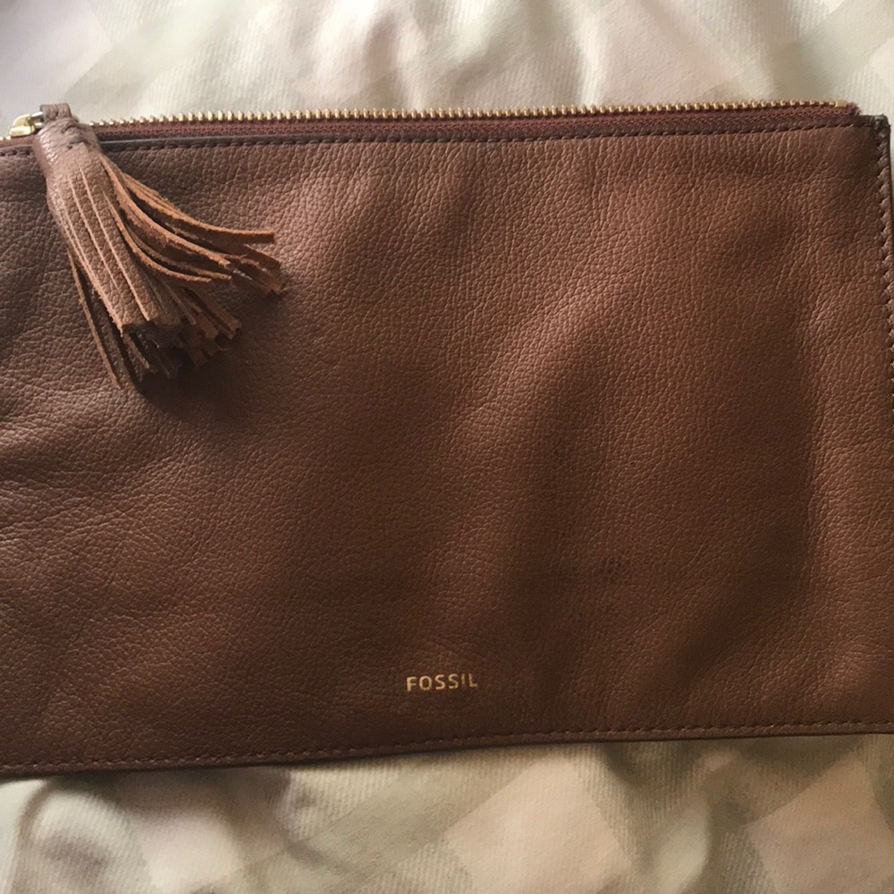 Beautiful brown fossil wristlet